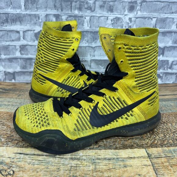 Nike Kobe 10 X Elite High Opening Night Yellow Black 802762-707 Mens Size 8.5 main image 6